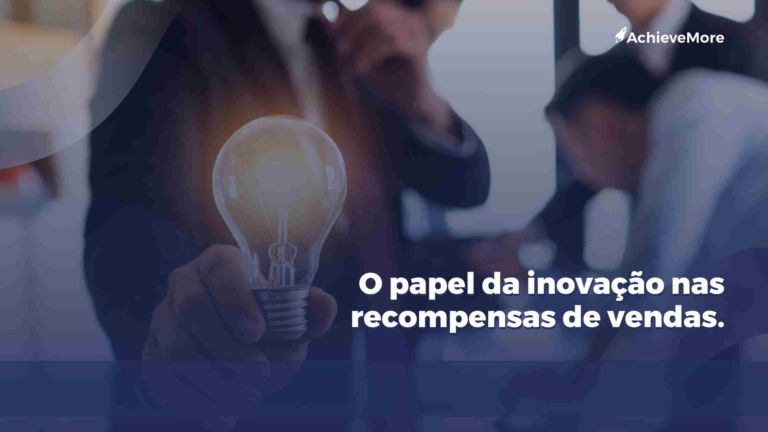 The role of innovation in sales rewards.